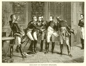 Abdicatie van Napoleon Bonaparte door English School