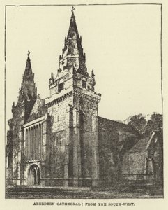 Aberdeen-kathedraal, vanuit het zuidwesten door English School