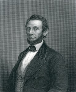 Abraham Lincoln, gegraveerd door H. C. Balding, 19e eeuw door English School