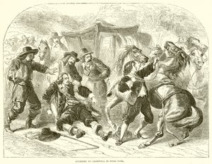Ongeluk van Cromwell in Hyde Park door English School