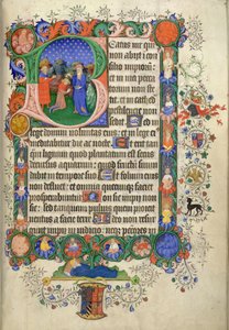 Psalm 1, beginnend met initiaal 