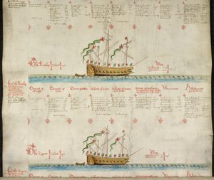 Add MS 22047 De galeien The Antelop en The Tegar, uit 