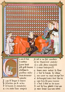 Adenez, de koning van de minstrelen, 1878 door English School