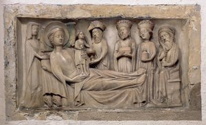 Aanbidding van de Wijzen, ca.1350 (albast)
