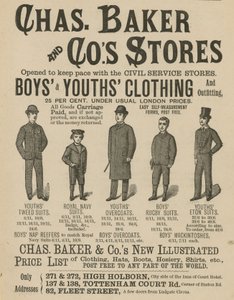 Advertentie voor Chas Baker & Co