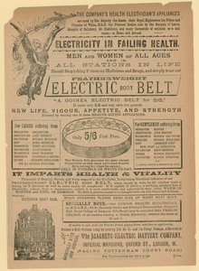 Advertentie voor Elektrische Lichaamsriem door English School