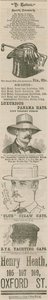 Advertentie voor Henry Heath, 105-109 Oxford Street, Londen, The Hatterie door English School