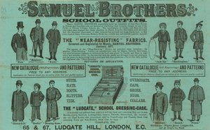 Advertentie voor Samuel Brothers, Ludgate Hill, Londen
