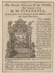Advertentie voor Het Grote Theater van de Muzen
