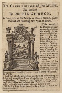 Advertentie voor Het Grote Theater van de Muzen door English School