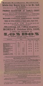 Advertentie voor goedkope dagtochten naar Londen door English School