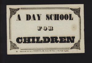 Advertentie: Een dagschool voor kinderen (type) door English School
