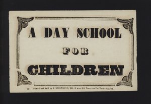 Advertentie: Een dagschool voor kinderen door English School
