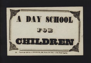Advertentie: Een dagschool voor kinderen door English School