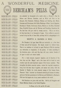 Advertentie, Beecham