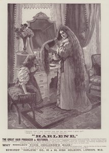 Advertentie, Harlene (gravure)