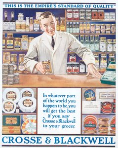 Advertentie voor Crosse en Blackwell voedingsmiddelen, ca. 1920 (kleur litho)