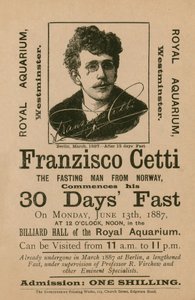 Advertentie voor Franzisco Cetti