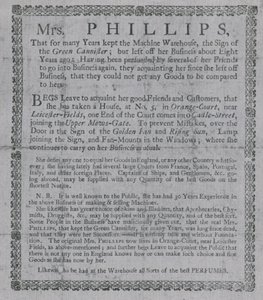 Advertentie voor Mevrouw Phillips door English School