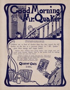 Advertentie voor Quaker Oats ontbijtgranen