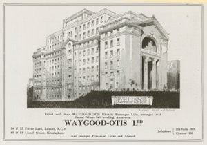 Advertentie voor Waygood-Otis Limited
