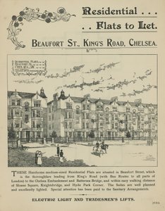 Advertentie voor te huur staande woonflats