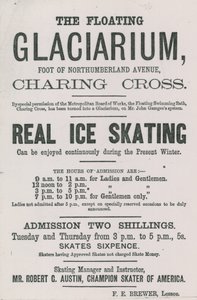 Advertentie voor de Floating Glaciarium
