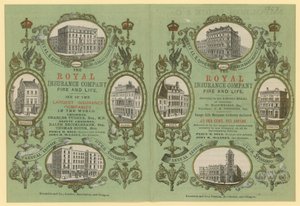 Advertentie voor de Royal Insurance Company