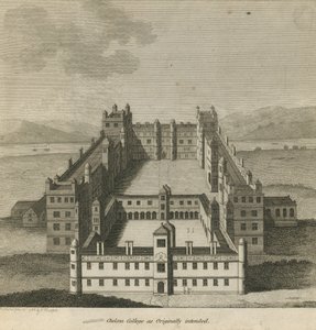 Luchtfoto van Chelsea College