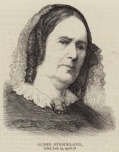 Agnes Strickland (gravure) door English School