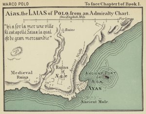 Aias, de Laias van Polo, van een Admiralty Kaart door English School