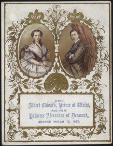 Albert Edward, Prins van Wales, en Prinses Alexandra van Denemarken door English School
