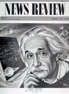 Albert Einstein op de cover van 