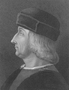 Aldus Manutius, naar een portret van Bellini door English School