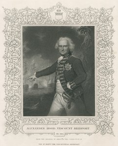 Alexander Hood, 1e burggraaf Bridport, illustratie uit 