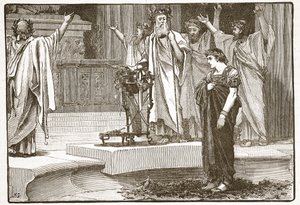 Alexander bij de Tempel van Jupiter Ammon