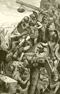 Alexander de Grote bij het beleg van Tyrus door English School