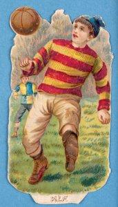 Alf, uitsnede van een voetballer, 1880s-90s