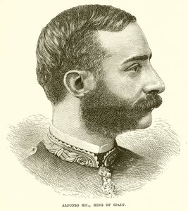 Alfonso XII, Koning van Spanje door English School