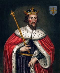 Alfred de Grote (849-99), naar een schilderij in de Bodleian Gallery door English School