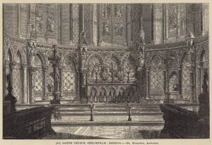 Allerheiligenkerk, Cheltenham, Reredos (gravure)