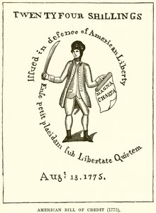Amerikaanse kredietbrief (1775) door English School