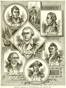 Amerikaanse generaals van de revolutie en oorlog van 1812 door English School