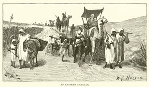 Een Oosterse Karavaan (gravure)