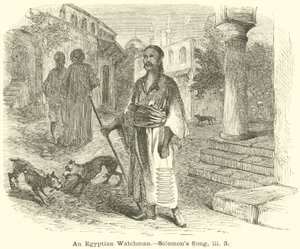 Een Egyptische Wachter, Hooglied, iii, 3 door English School