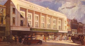 Een gevel van klassiek ontwerp, 1935