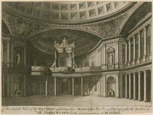 Een binnenaanzicht van het Pantheon, Oxford Street, Londen door English School