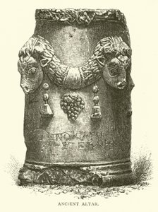Oud altaar (gravure)