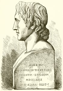 Oude buste van Alexander de Grote door English School