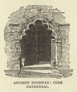 Oude deur, Cork-kathedraal door English School